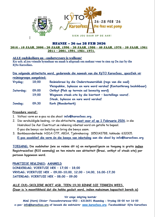 Reünies 2026 Info 1